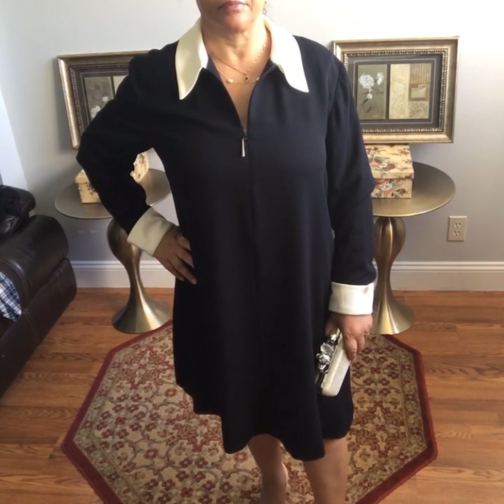 EVAN-PICONE ZIPPER MIDI DRESS